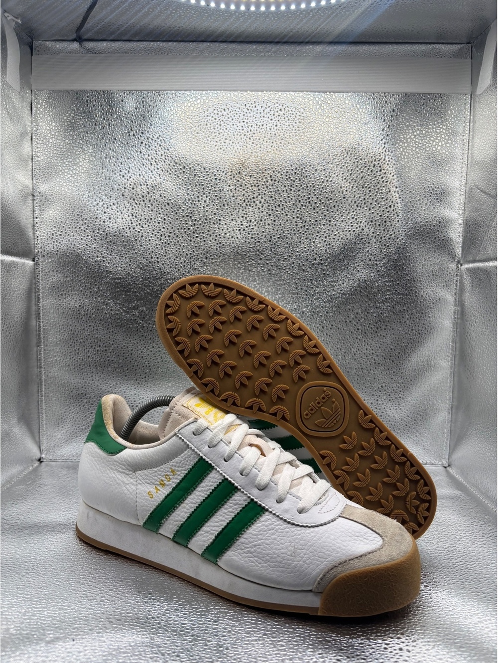 Adidas Samoa white collegiate green